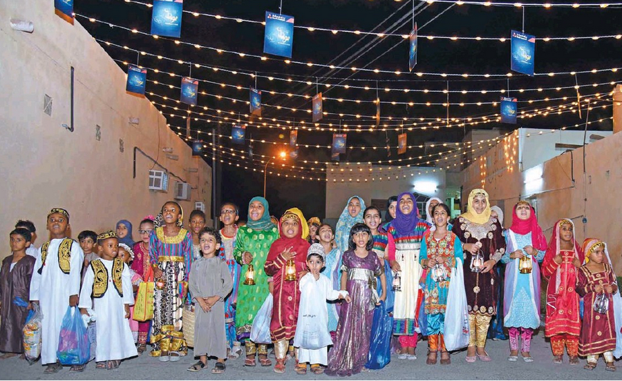 Umman'da çocuklar Şaban’ın 15. gecesini kutluyor