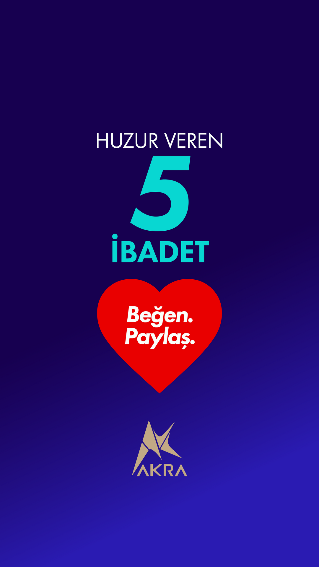 HUZUR VEREN 5 İBADET