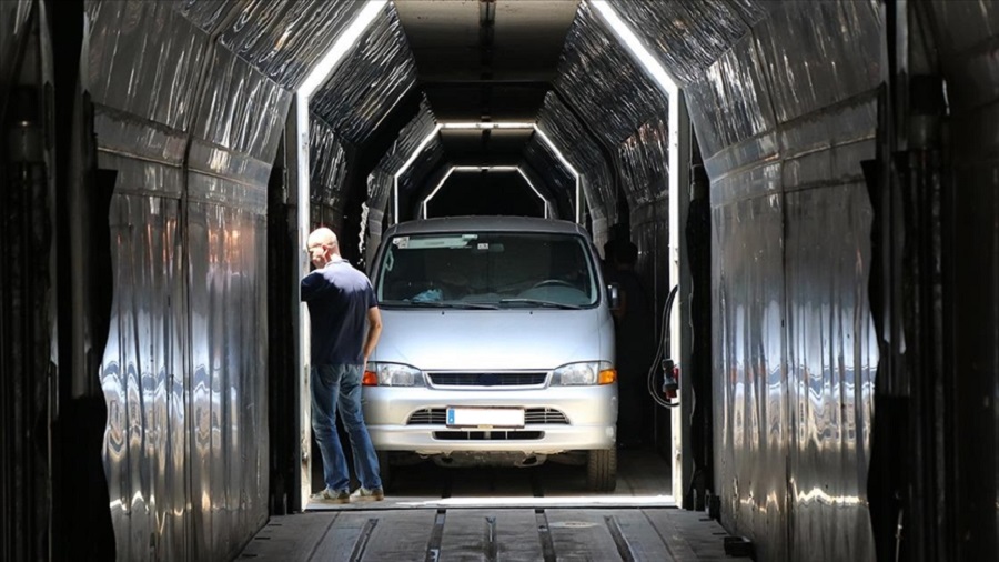 Gurbetçilerin arabalı trenle yolculuğu