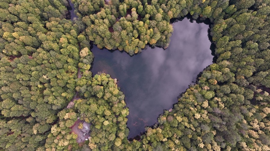 Yedigöller drone ile görüntülendi